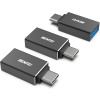 BENFEI adaptér USB-C na USB-A 3.0, balení 3 kusy, černý