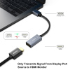 BENFEI aktivní DisplayPort na HDMI adaptér samec/samice (šedý)