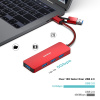 BENFEI USB 3.0 Hub 4-Port (červený)