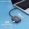 BENFEI USB-C HUB 4v1: HDMI, VGA, USB 3.0 a Power Delivery (černý)