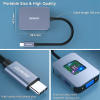 BENFEI USB-C HUB 4v1: HDMI, VGA, USB 3.0 a Power Delivery (šedý)