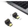 BENFEI HDMI adaptér s pravým úhlem, samec/samice, 2 balení