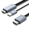 BENFEI HDMI na DisplayPort kabel 1,8 m (šedý)
