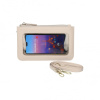 ksix universal bag with transparent window for smartphone beige (1)