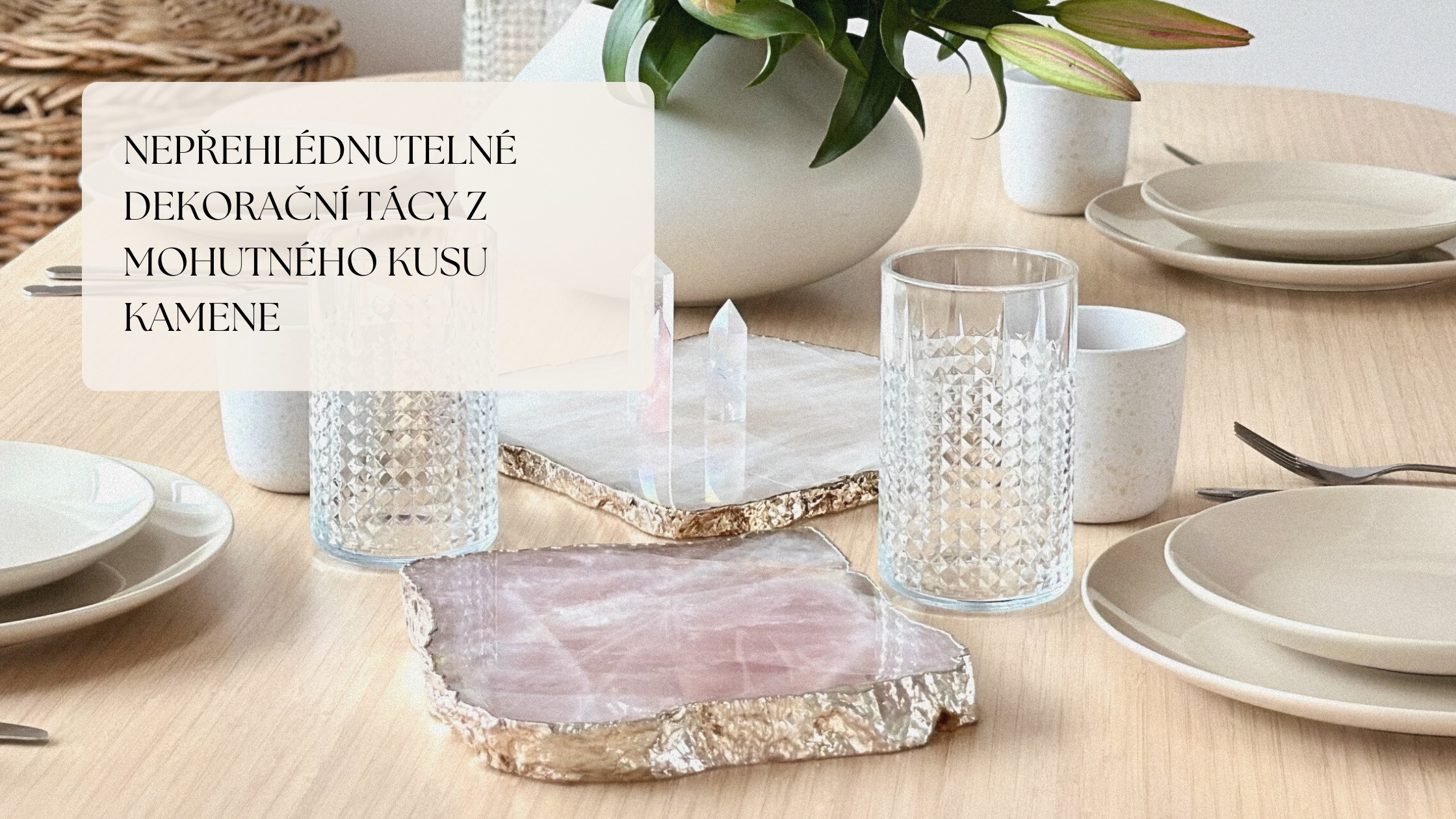 Dekorační kamenné podtácky