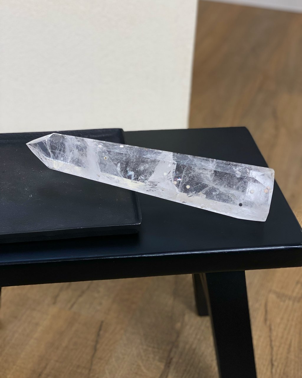 Křišťálový krystal broušený špice Brazílie 367g 20cm