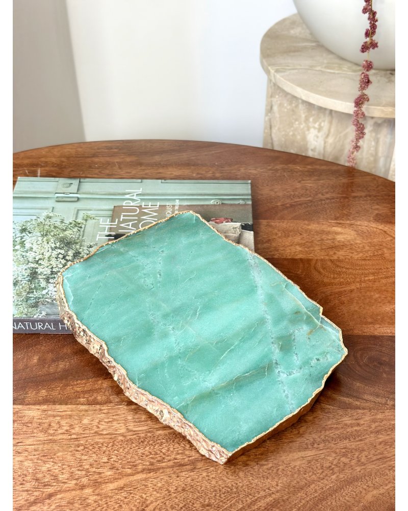 Nefrit leštěná deska gold Sibiř 1,4kg AAA