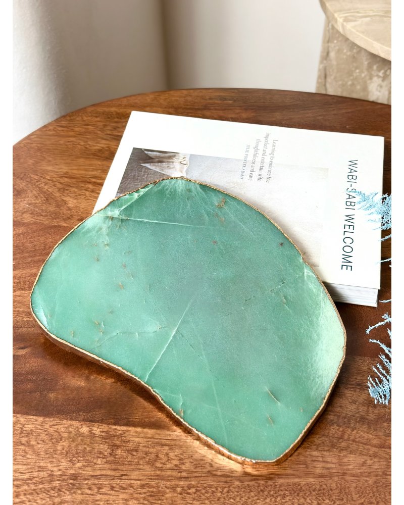 Nefrit leštěná deska gold Sibiř 1,3kg AAA