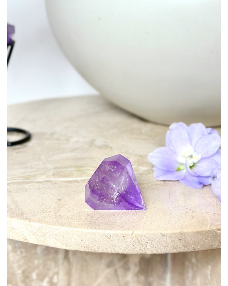 Ametystový krystal diamant Brazílie 83g AAA