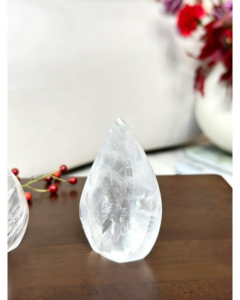 Křišťálový plamen krystal girasol Brazílie 158g