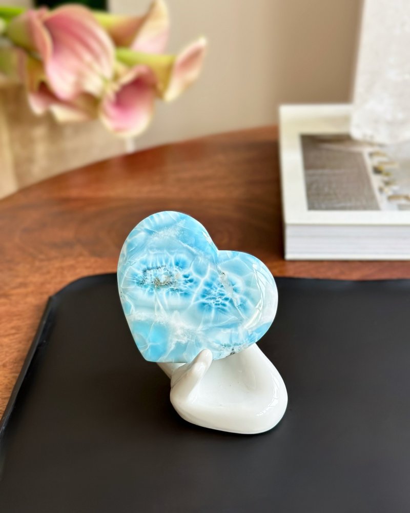 Larimar velké srdce extra kvality Dominikánská rep. 97g