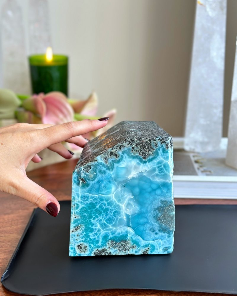 Larimar surový extra velký Dominikánská r. 2,5kg TOP