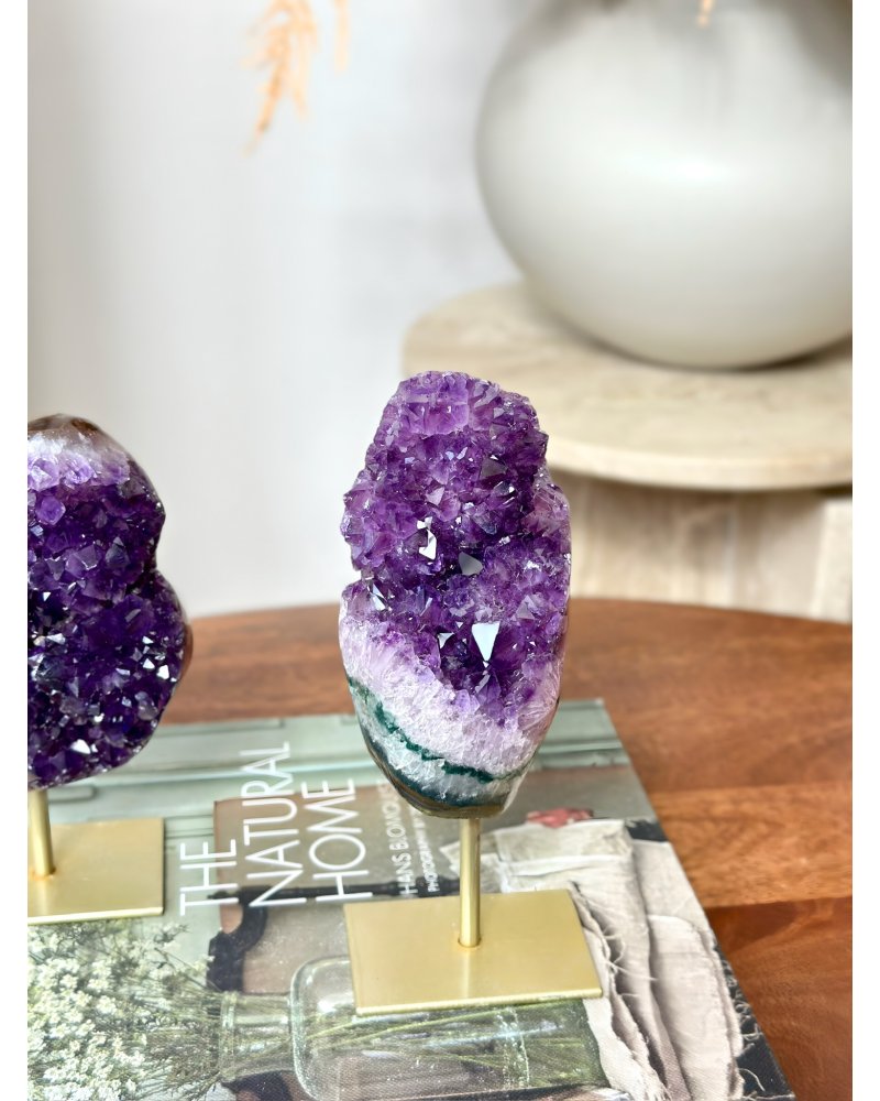 Ametystová drúza sytě fialová Brazílie 624g AAA