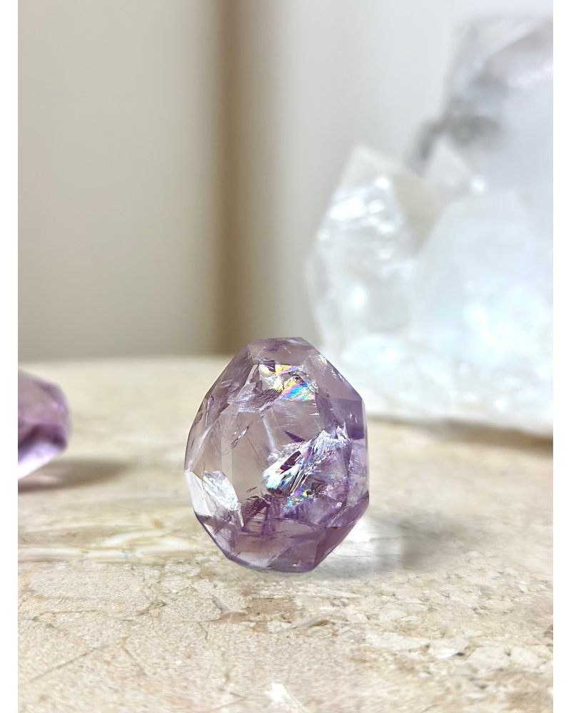 Polodrahokam ametrín krystal s duhou 31g TOP
