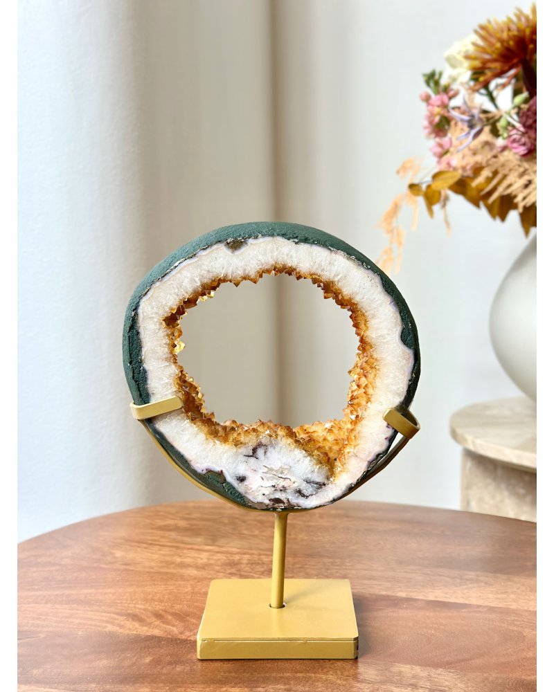 Ametyst přepálený ,,à la citrín'' sluneční portál Brazílie 2,1kg