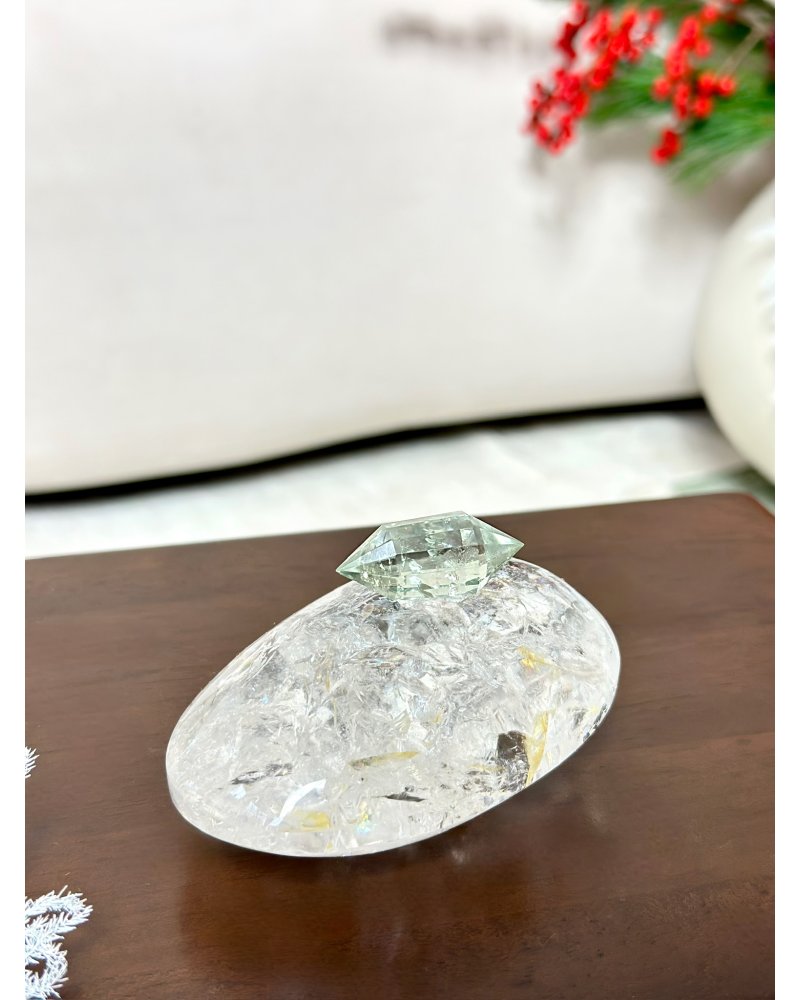 Polodrahokam prehnit vogel 10g