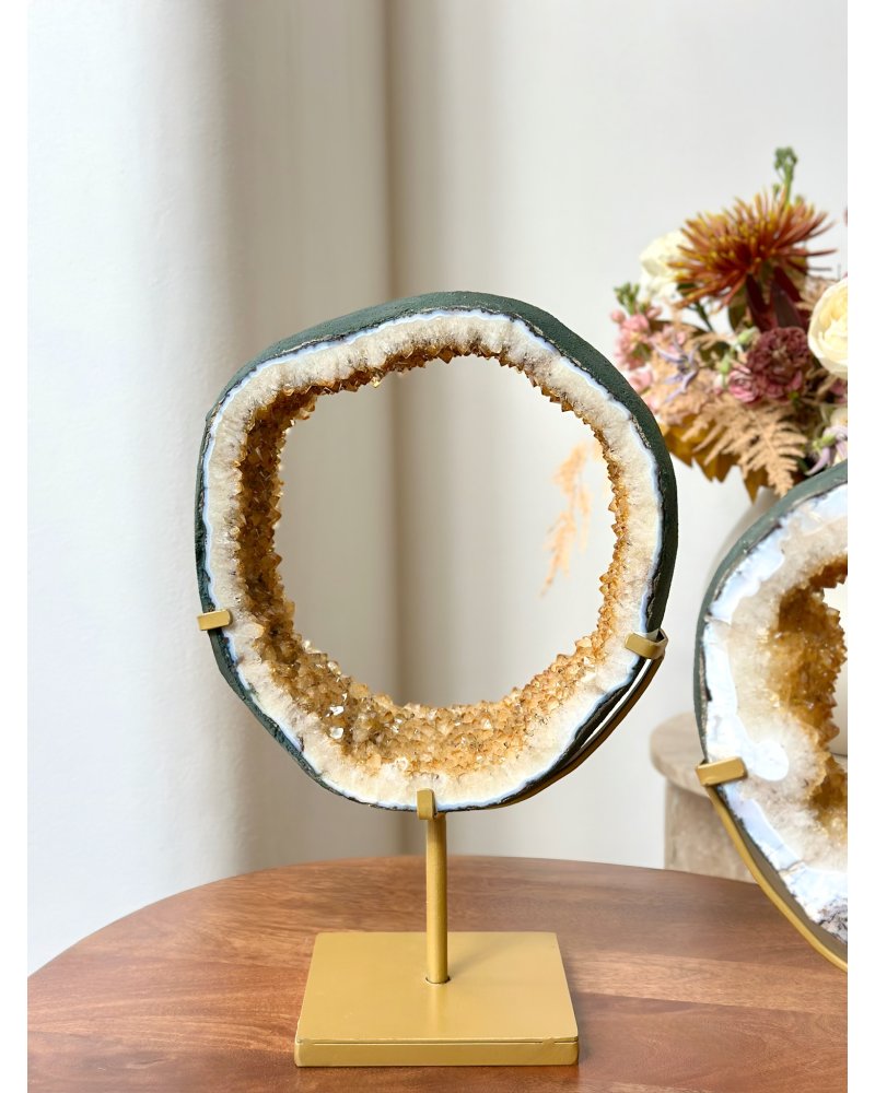 Ametyst přepálený ,,à la citrín'' sluneční portál Brazílie 4,1kg AAA