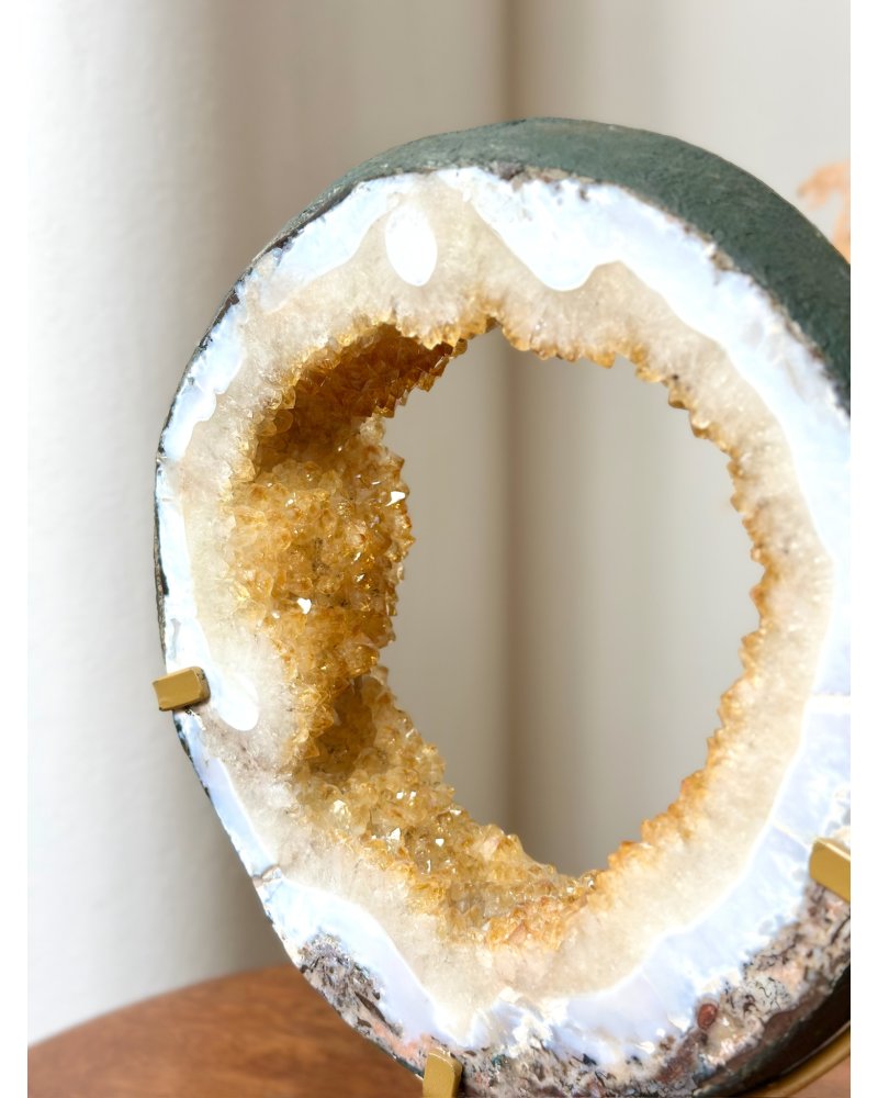 Ametyst přepálený ,,à la citrín'' sluneční portál Brazílie 3,4kg AAA