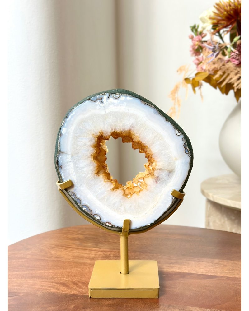 Ametyst přepálený ,,à la citrín'' sluneční portál Brazílie 2,9kg AAA