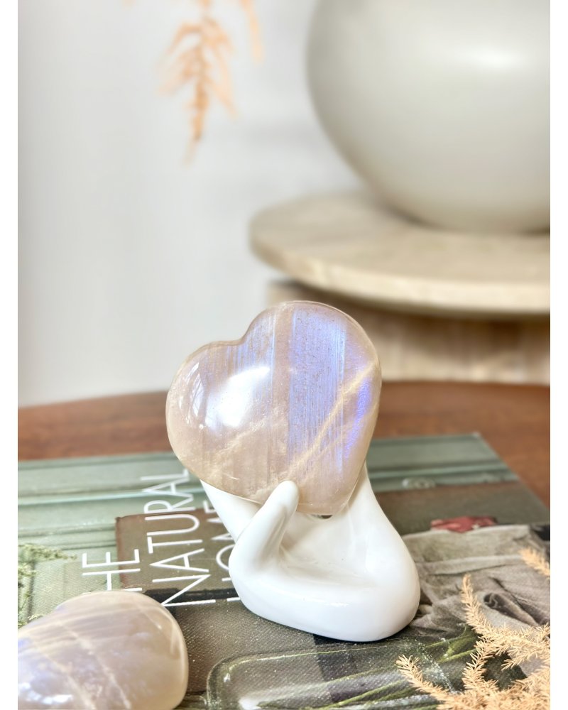 Srdce měsíční kámen extra kvalita Tanzánie 148g