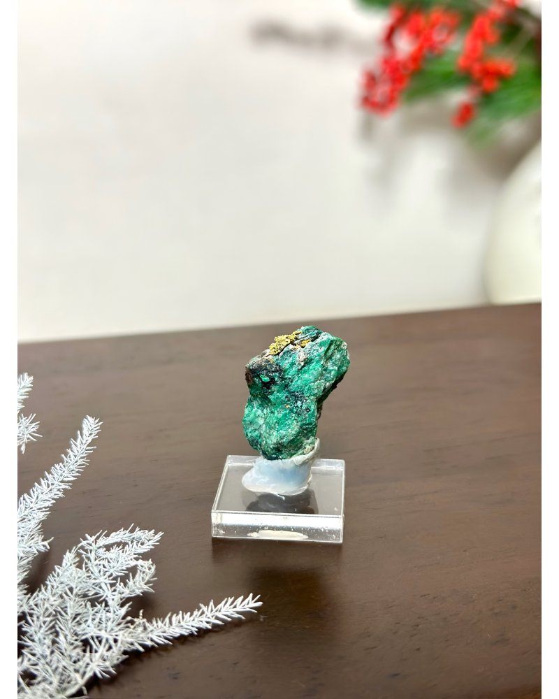 Zlato na chryzokolu surový sbírkový Namibie 12g AAA