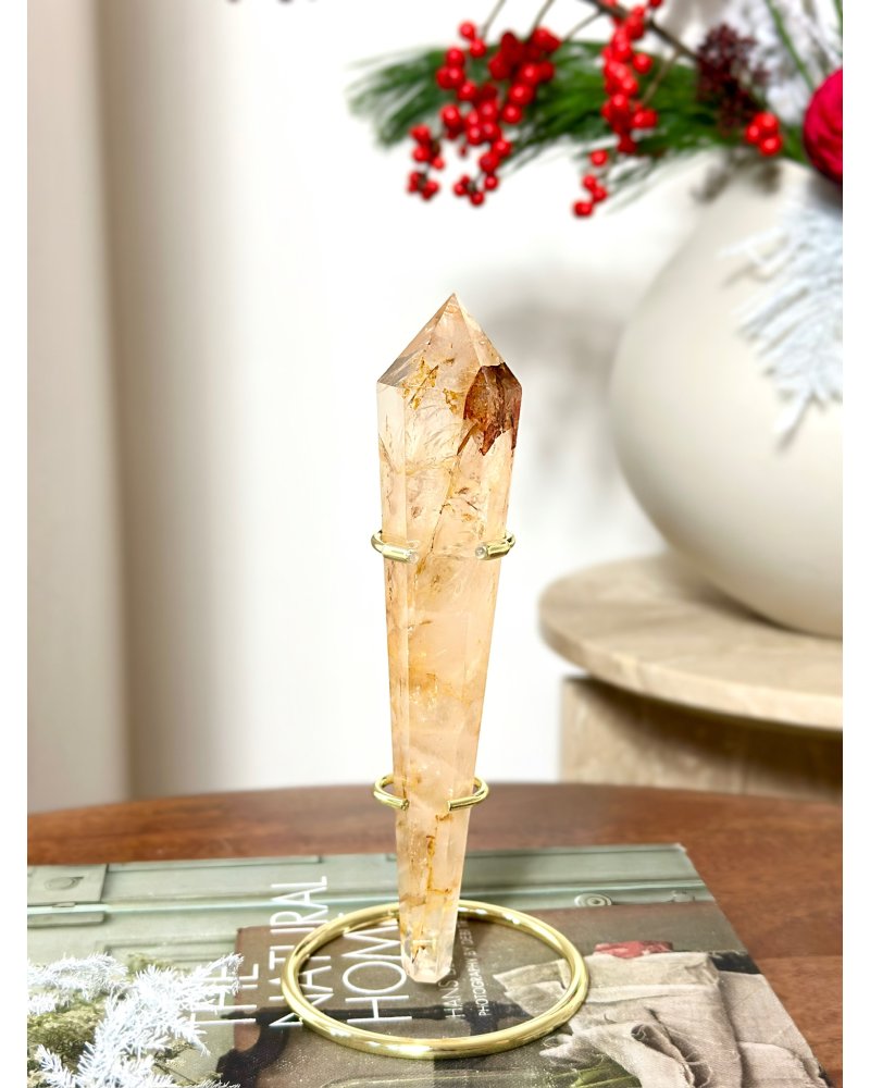 Zlatý léčitel plazmatická hůlka s podstavcem Brazílie 316g AAA