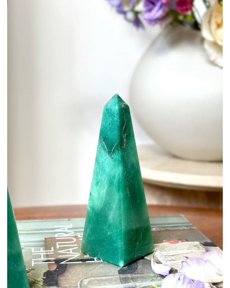 Obelisk ze zeleného avanturínu 348g