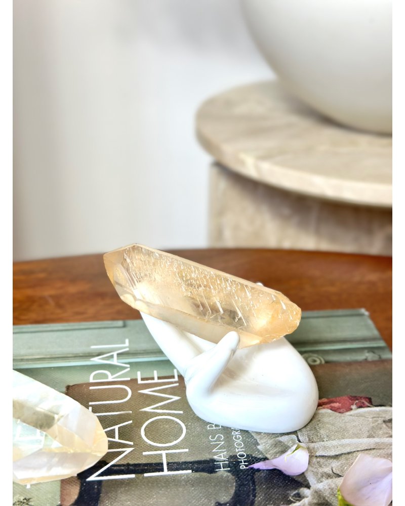 Citrínový lemurský krystal Brazílie 66g AAA