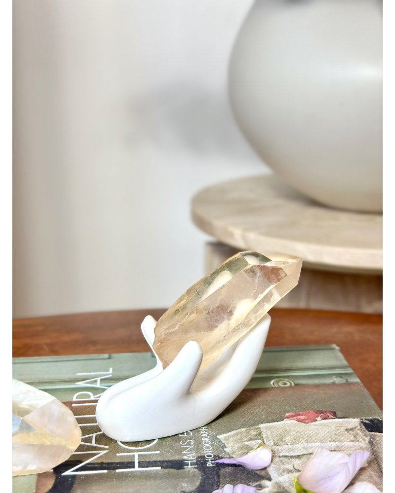 Citrínový lemurský krystal Brazílie 92g AAA