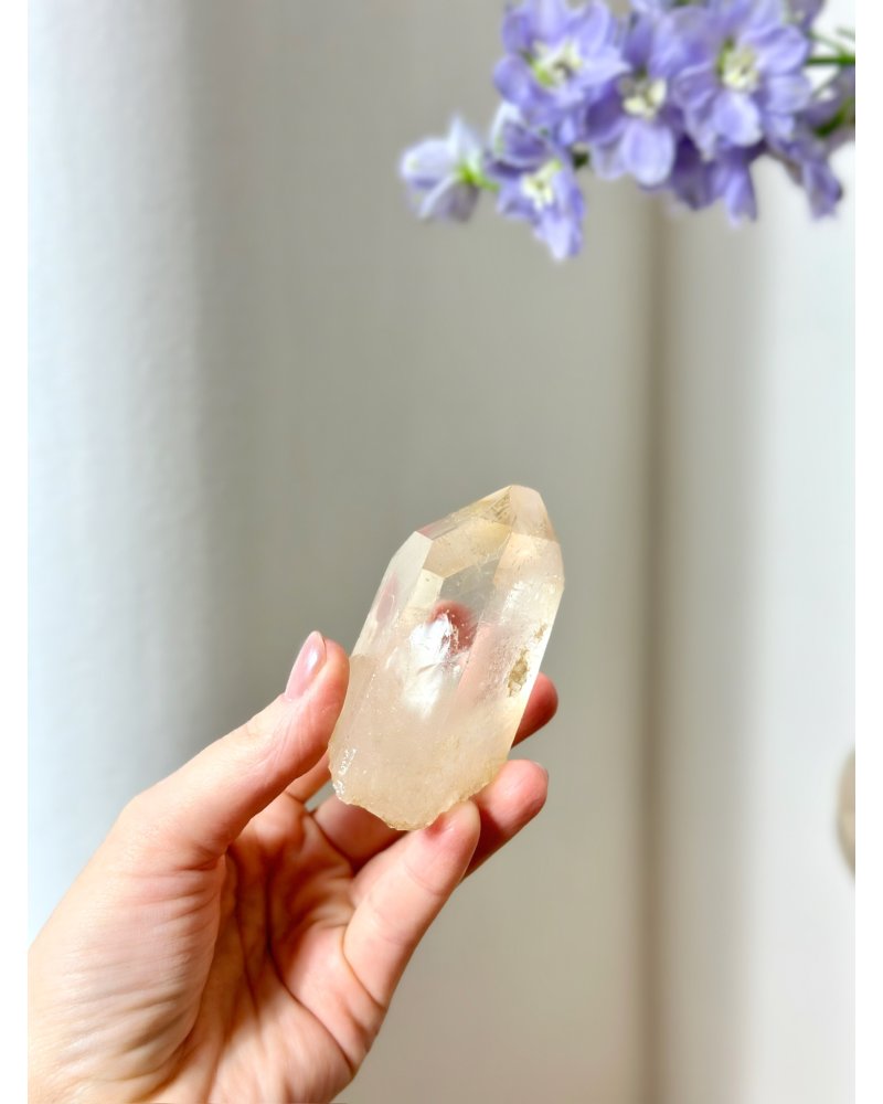 Citrínový lemurský krystal Brazílie 110g