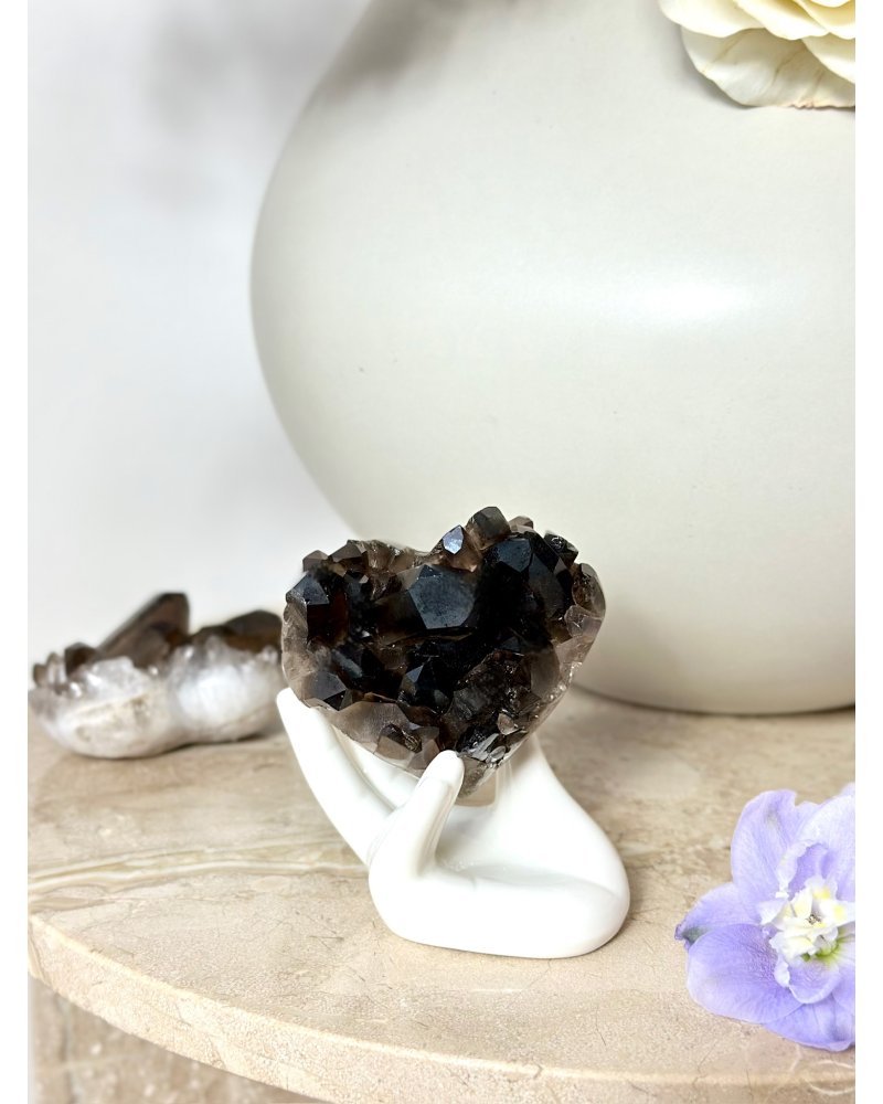 Záhněda drúza srdce Brazílie 186g