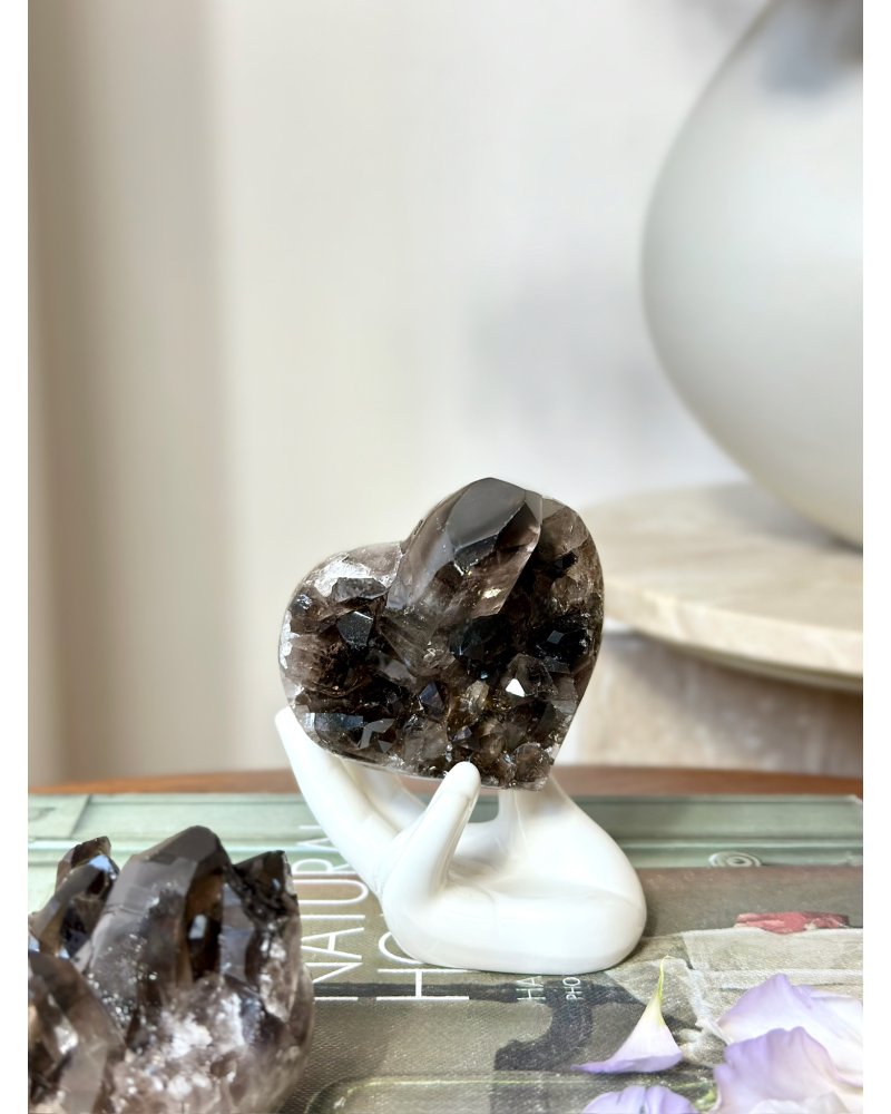 Záhněda drúza srdce Brazílie 245g