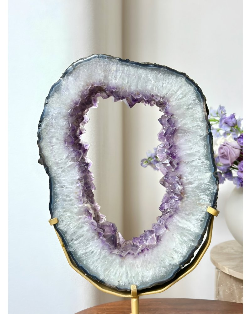 Ametystový otočný portál maxi Brazílie 10,2kg AAA