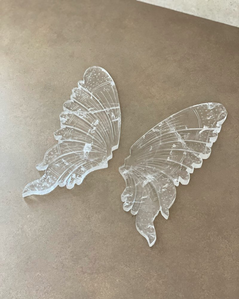 Velká motýlí křídla z broušeného křišťálu 44cm AAA