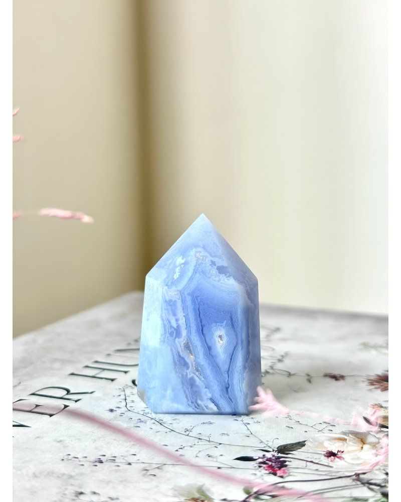 Modrý chalcedon leštěný Turecko 37g