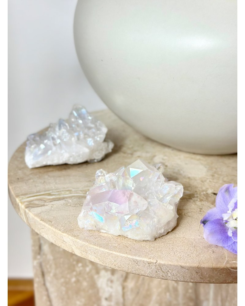 Křišťál aqua aura drúza 202g