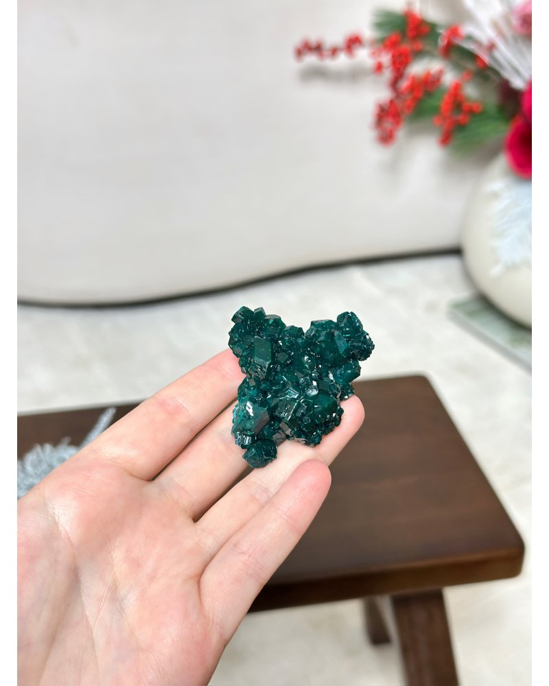 Polodrahokam Dioptas drúza Kongo 44g