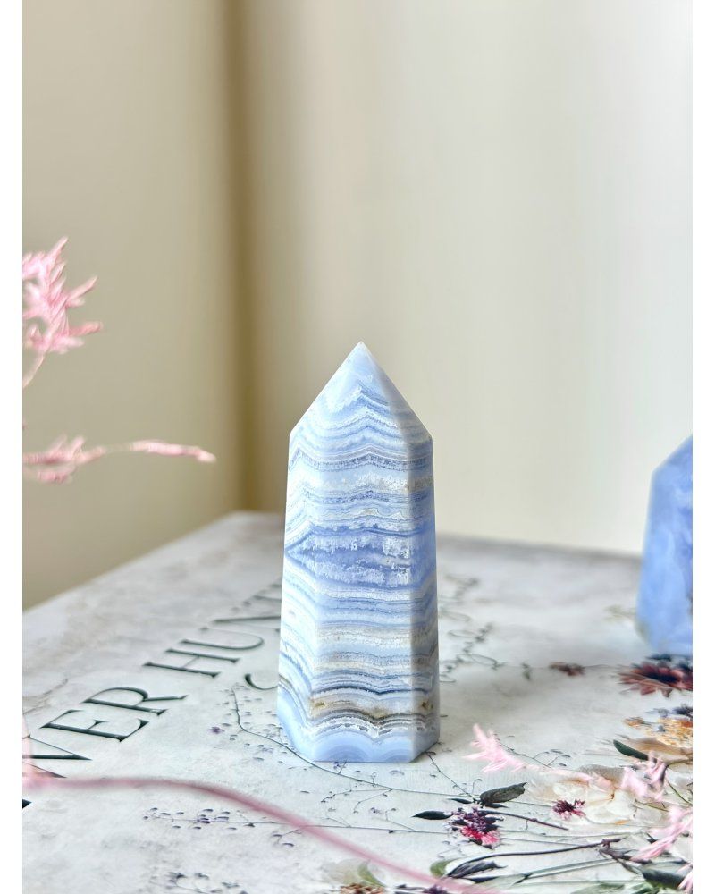 Modrý chalcedon leštěný Turecko 34g