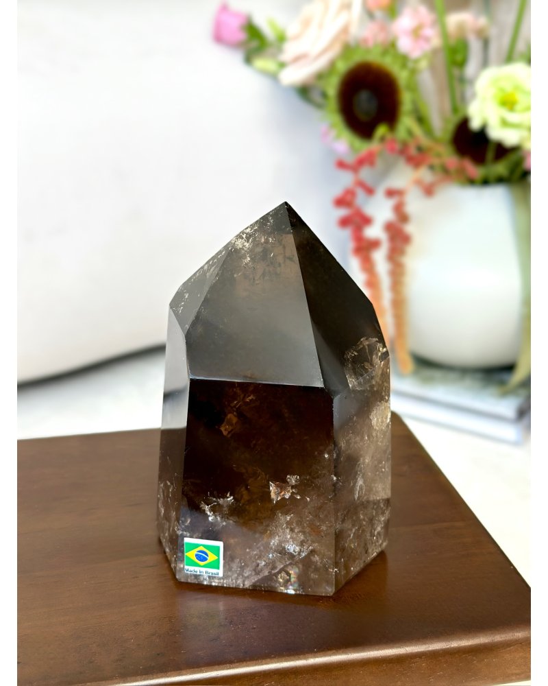 Záhněda krystal velký leštěný Brazílie 1,4kg AAA