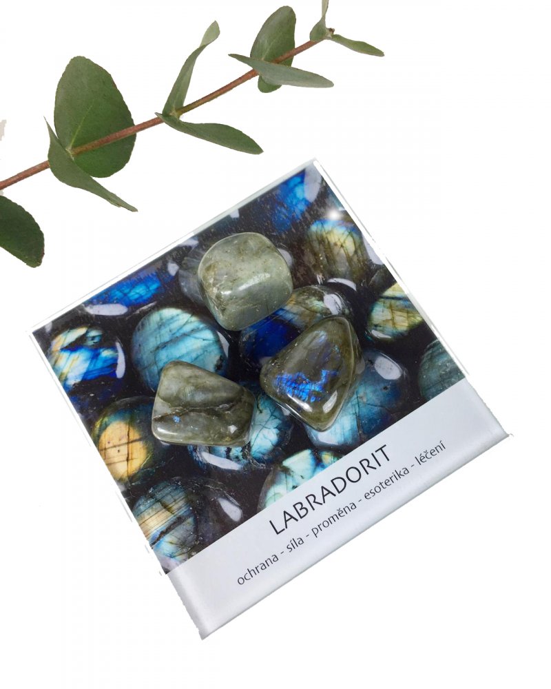 Labradorit leštěný minerál dekorační set