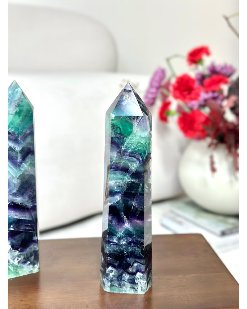 Fluorit hrot obelisk h1kg AAA