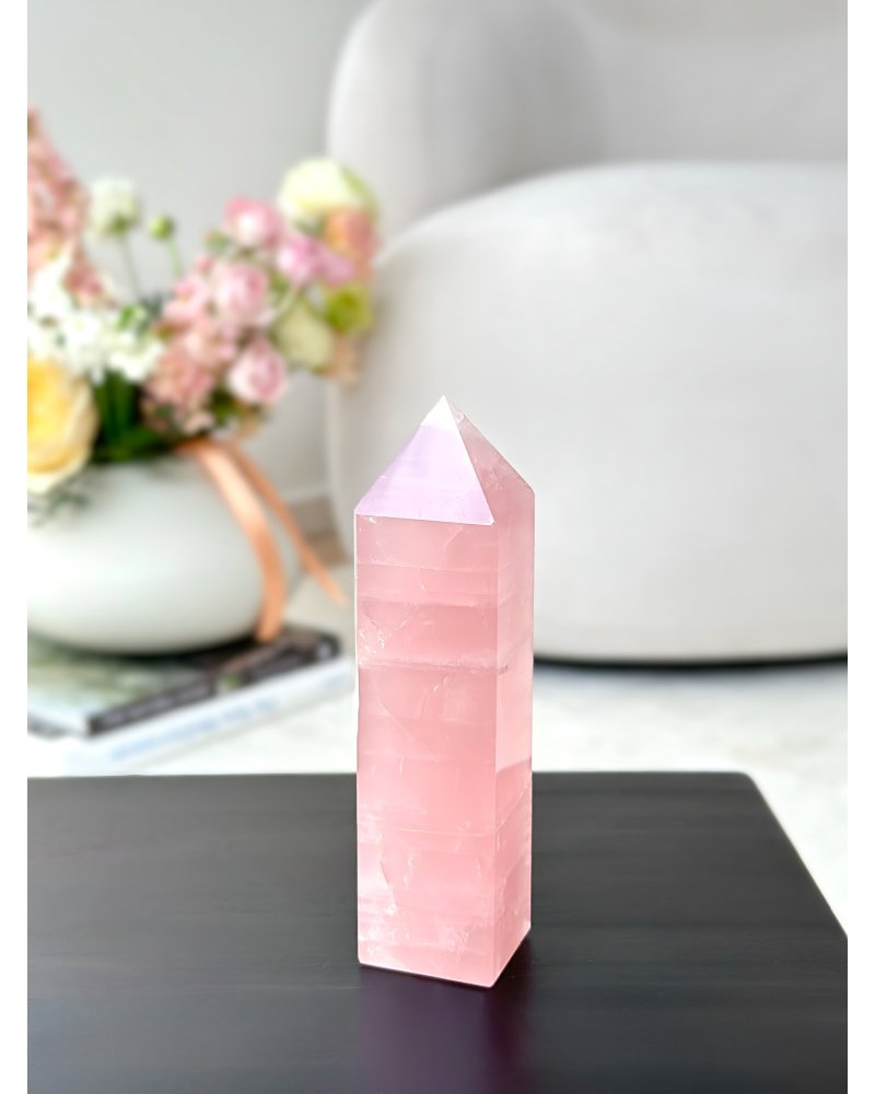 Růženínový obelisk špice 14cm 311g