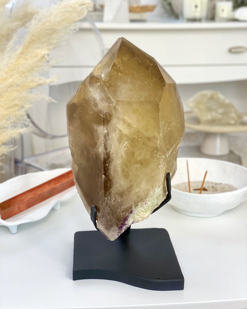 Luxusní citrínový krystal s rubelitem Brazílie 4,7kg