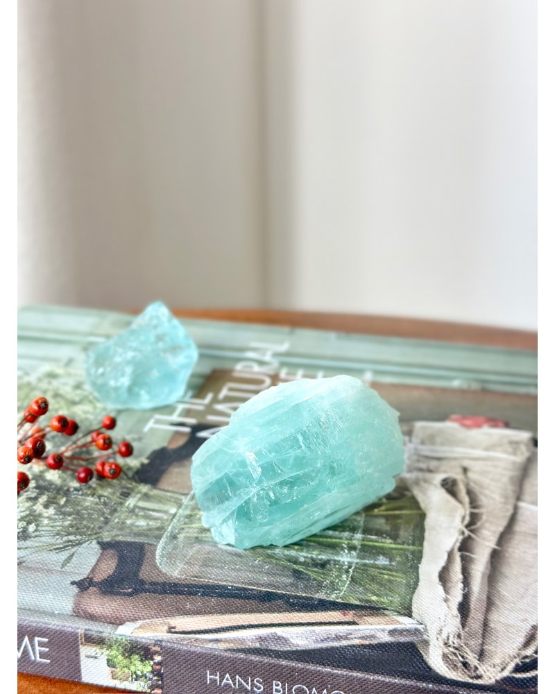 Luxusní modrý Topaz krystal Brazílie 266g AAA