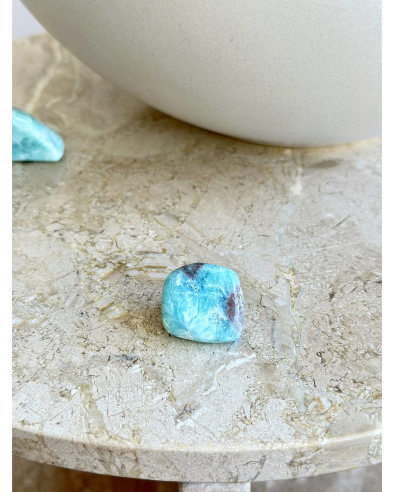 Polodrahokam Larimar leštěný Dominikánská r. 18g