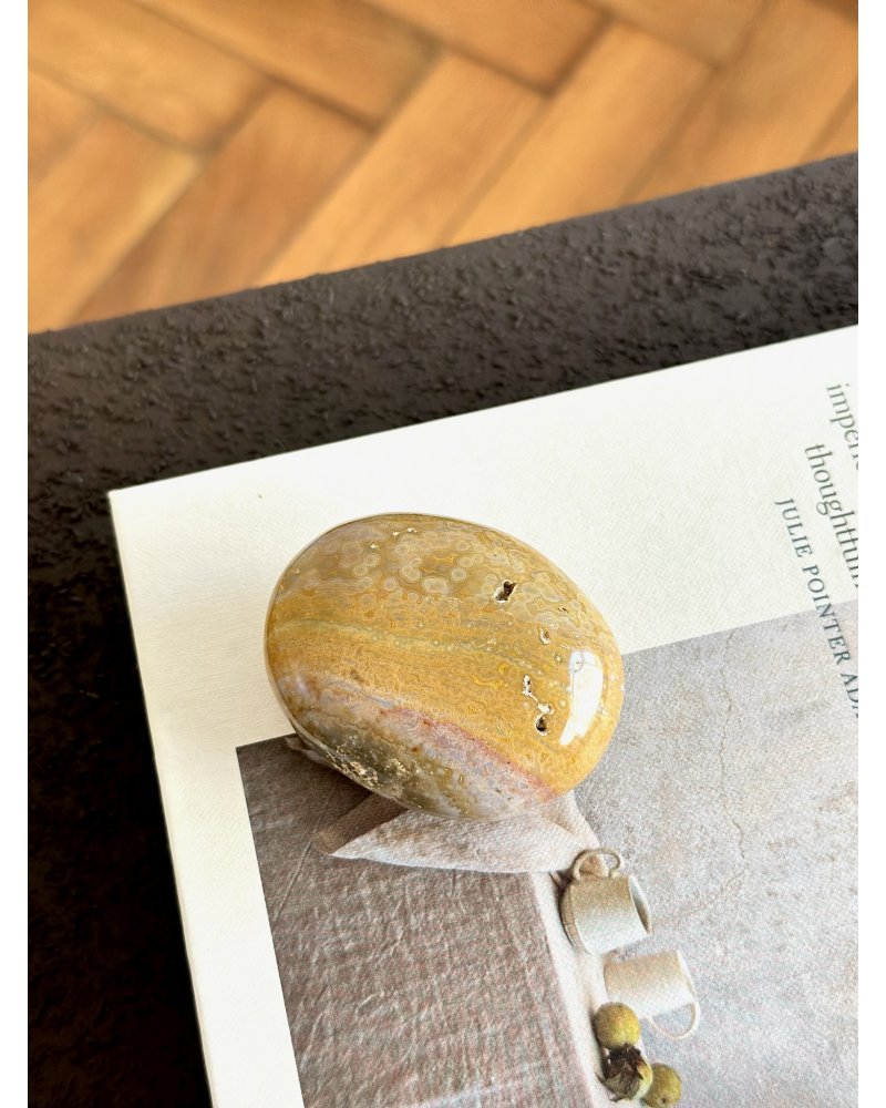 Oceánský jaspis ručně broušený Madagaskar 138g