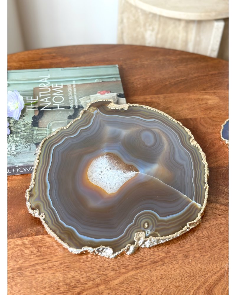 Achátový podtácek velký Brazílie 958g