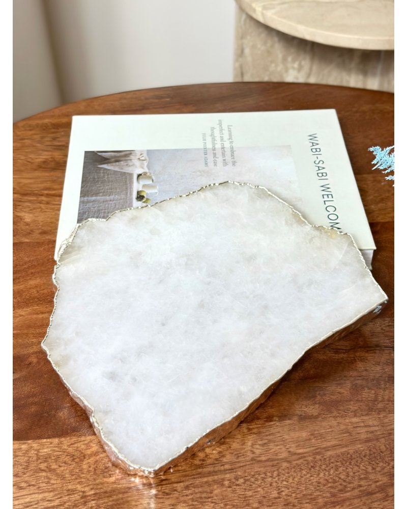 Křišťálová deska silver Brazílie 1,4kg AAA