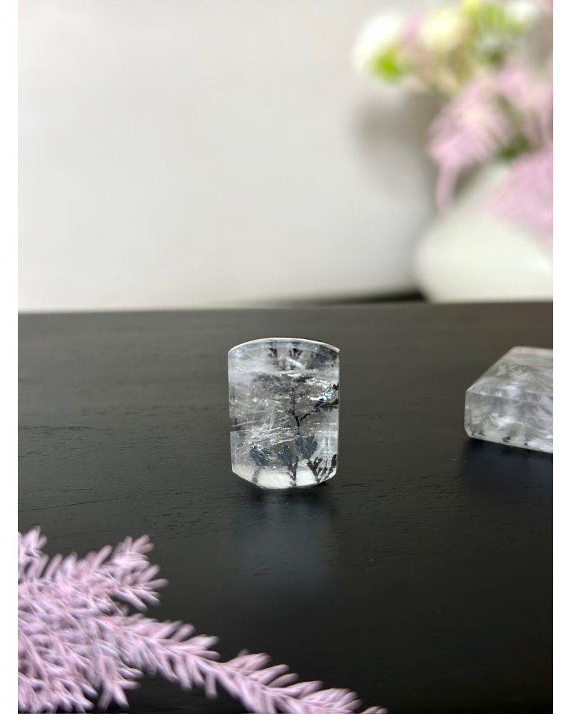 Broušený křišťál s dendritem 6g AAA