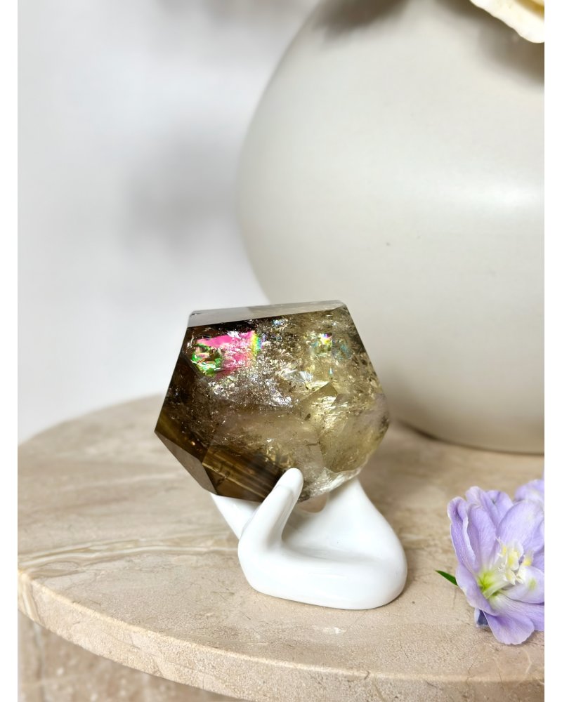 Citrín broušený s duhou Brazílie 362g AAA